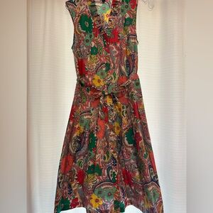 NWT Talbots Colorful Paisley Dress